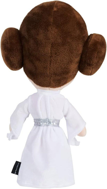 Disney Star Wars Prinzessin Leia Plüschfigur 25 cm – Kuscheltier Sammlercharakter zum Spielen und Sammeln, weicher Stoff, detailgetreues Design, Fanartikel für Kinder und Fans