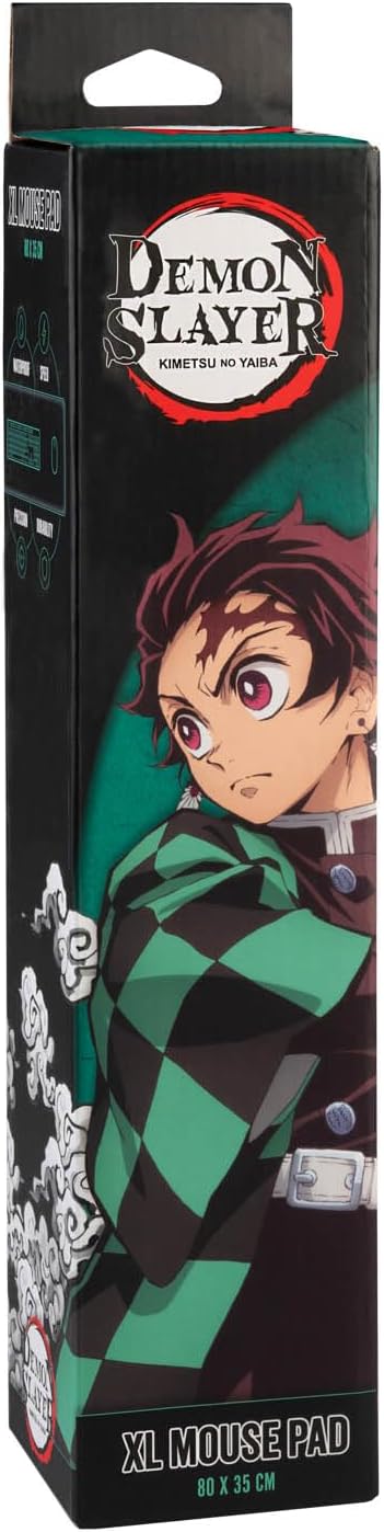 Grupo Erik Gaming Mauspad XXL Demon Slayer Manga Mousepad Groß - Gaming Mousepad XXL - rutschfeste Unterseite Wasserabweisend und verstärkte Kanten - Kimetsu no Yaiba Demon Slayer Merch