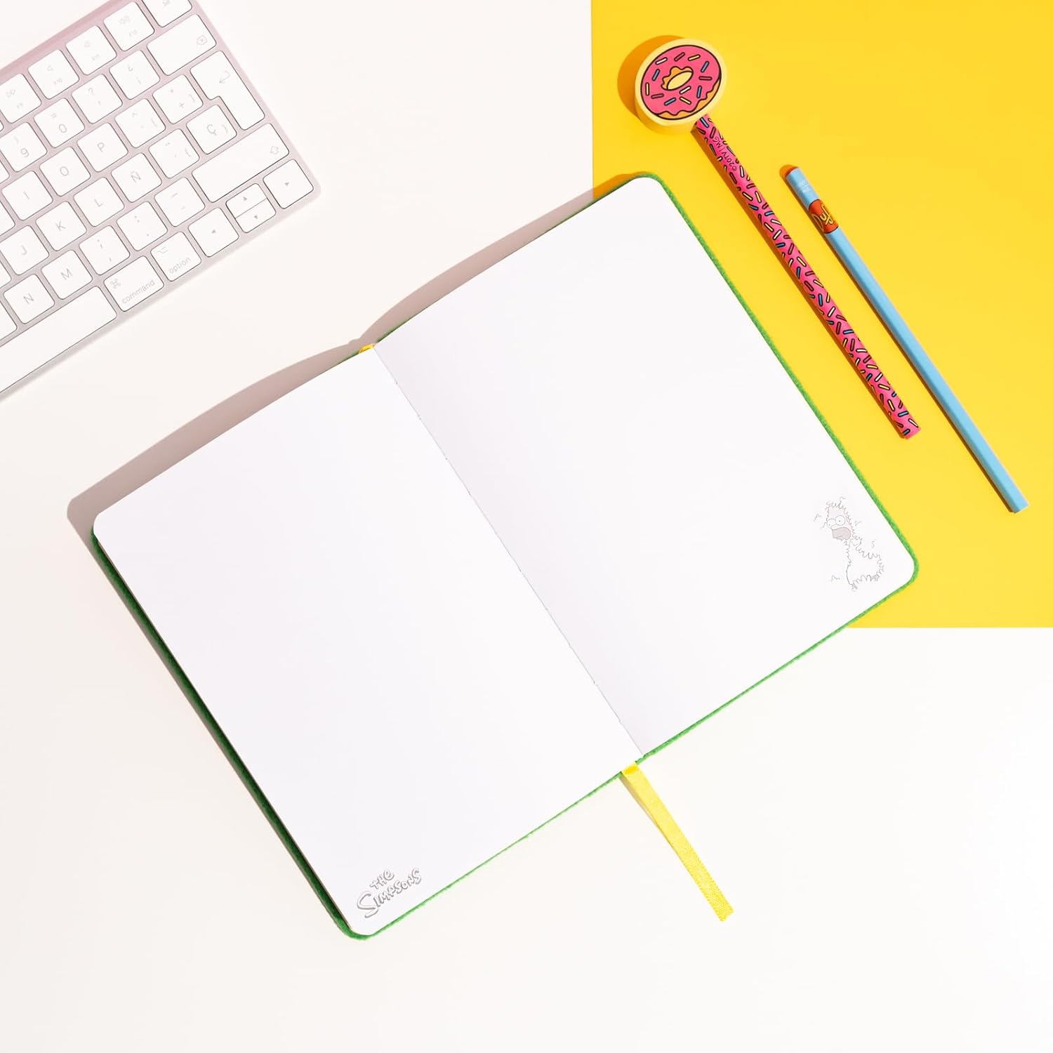Grupo Erik Taccuino A5 The Simpsons - Quaderno Appunti Pagine Bianche con Copertina Rigida, Segnalibro e Tasca Interna, 192 Pagine | Cancelleria: Diario Personale, Regalo Simpsons