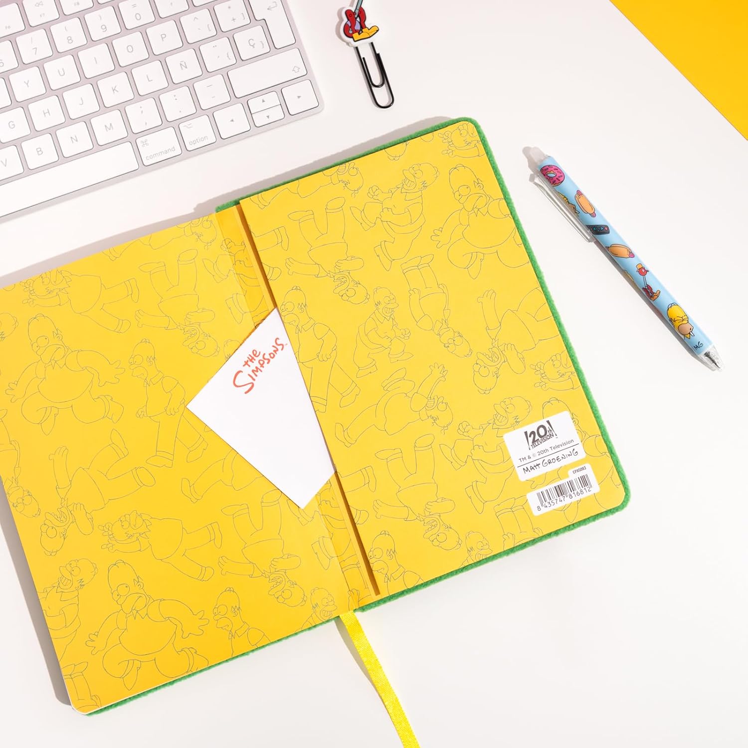 Grupo Erik Taccuino A5 The Simpsons - Quaderno Appunti Pagine Bianche con Copertina Rigida, Segnalibro e Tasca Interna, 192 Pagine | Cancelleria: Diario Personale, Regalo Simpsons