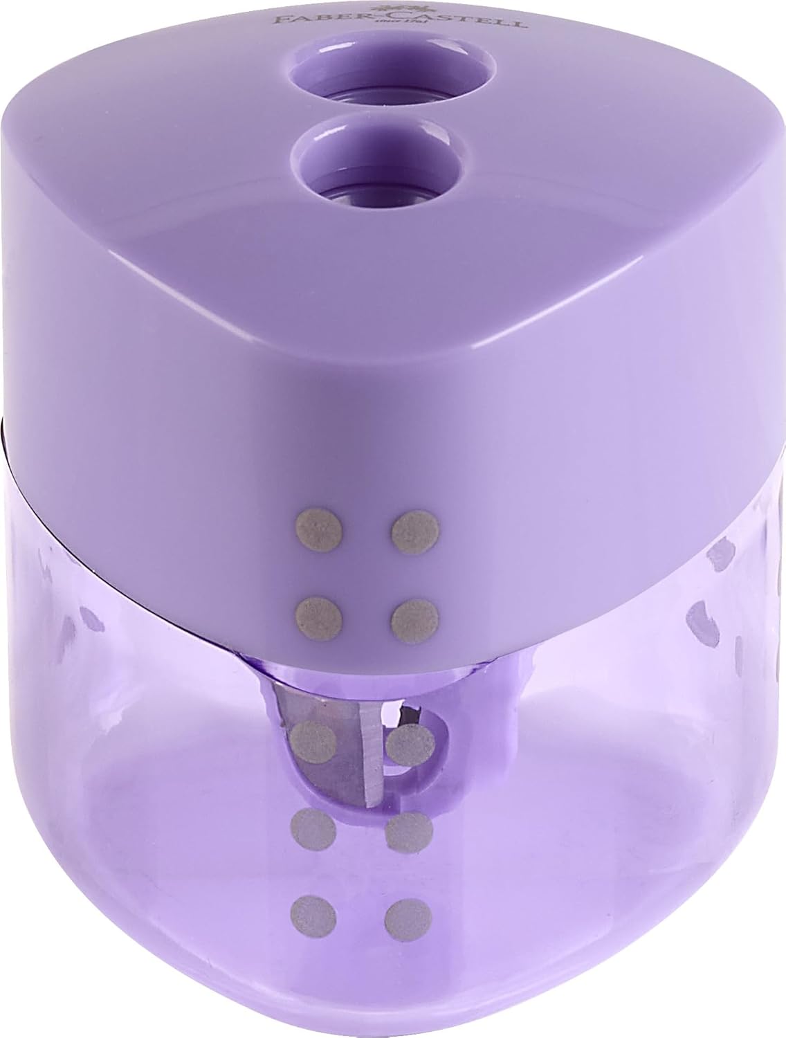 Faber-Castell 183186 - Blister Double Grip Pencil Sharpener - Pastel Violet
