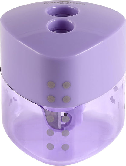 Faber-Castell 183186 - Blister Double Grip Pencil Sharpener - Pastel Violet