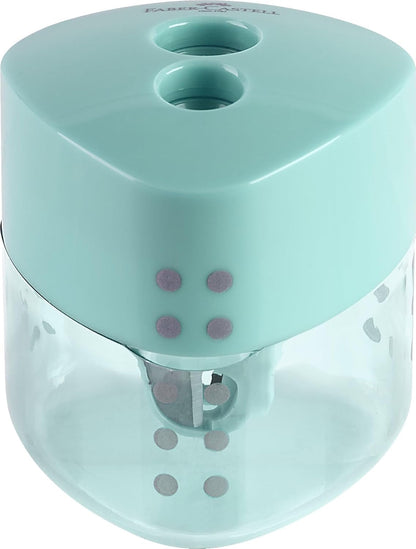 Faber-Castell 183187 - Blister Double Grip Pencil Sharpener - Pastel Green