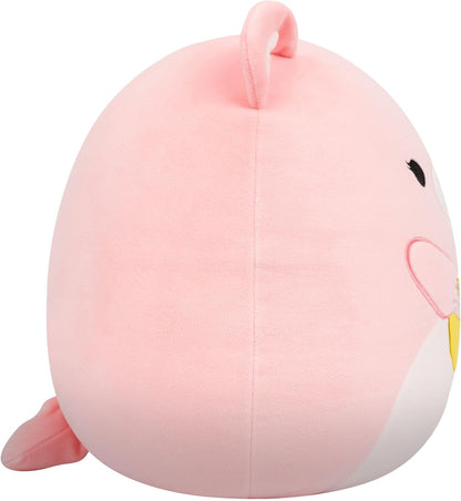 Squishmallows SQCR09490 - Hominy der Bär mit Müslischale 30 cm, offizielles Jazwares Plüsch, superweiches Kuscheltier