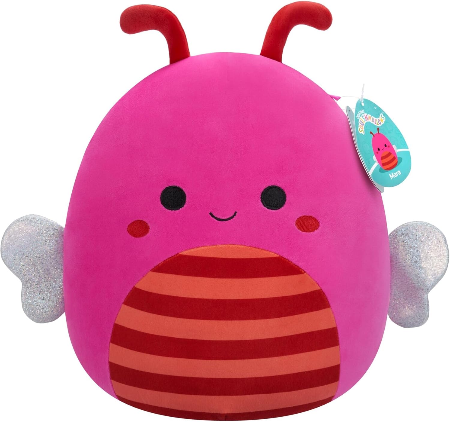Squishmallows SQCR09495 - Mara die Biene mit gestreiftem Bauch 30 cm, offizielles Jazwares Plüsch, superweiches Kuscheltier