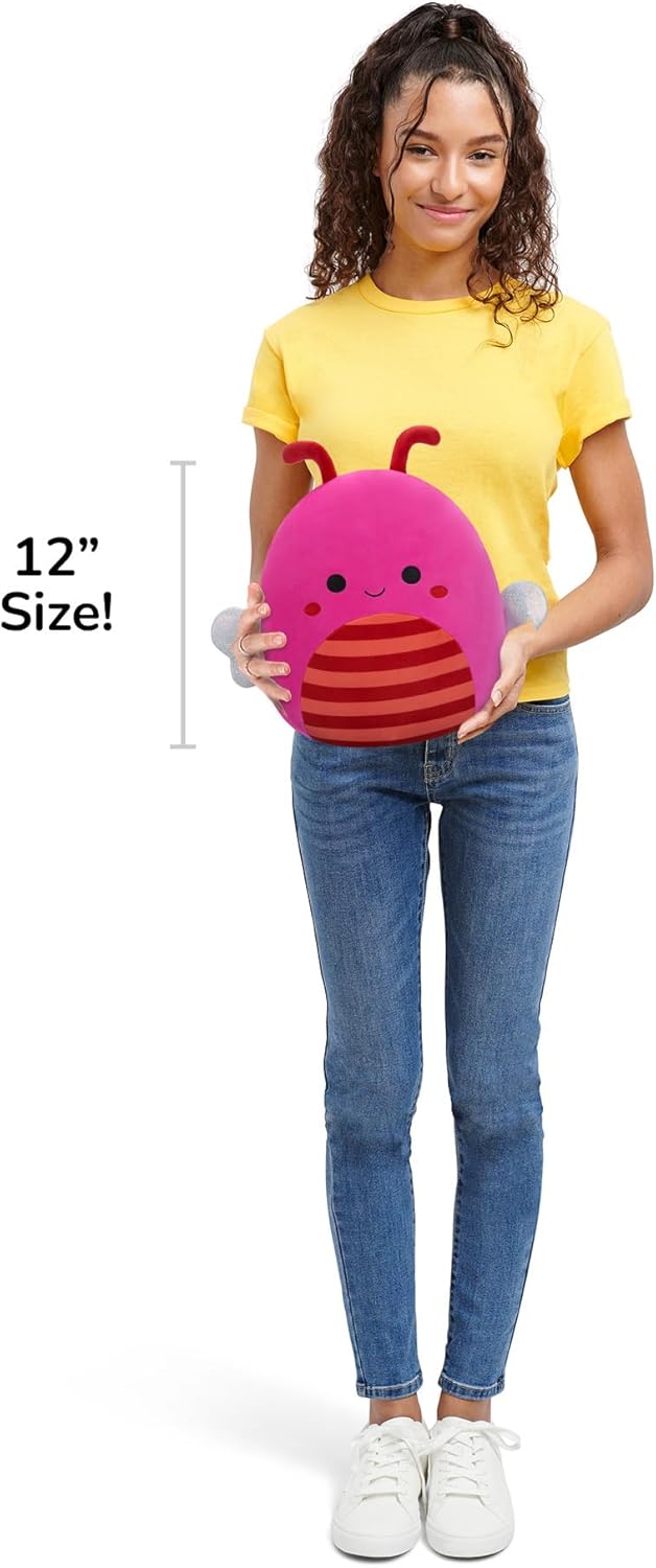Squishmallows SQCR09495 - Mara die Biene mit gestreiftem Bauch 30 cm, offizielles Jazwares Plüsch, superweiches Kuscheltier