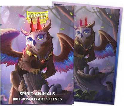 Dragon Shield | Brushed Art Sleeves | The Dragowlis | 100 CT - Smooth & Tough Premium TCG Sleeves | Compatible with Pokemon, Flesh & Blood, One Piece & Magic the Gathering