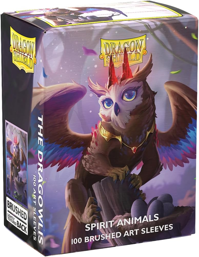 Dragon Shield | Brushed Art Sleeves | The Dragowlis | 100 CT - Smooth & Tough Premium TCG Sleeves | Compatible with Pokemon, Flesh & Blood, One Piece & Magic the Gathering