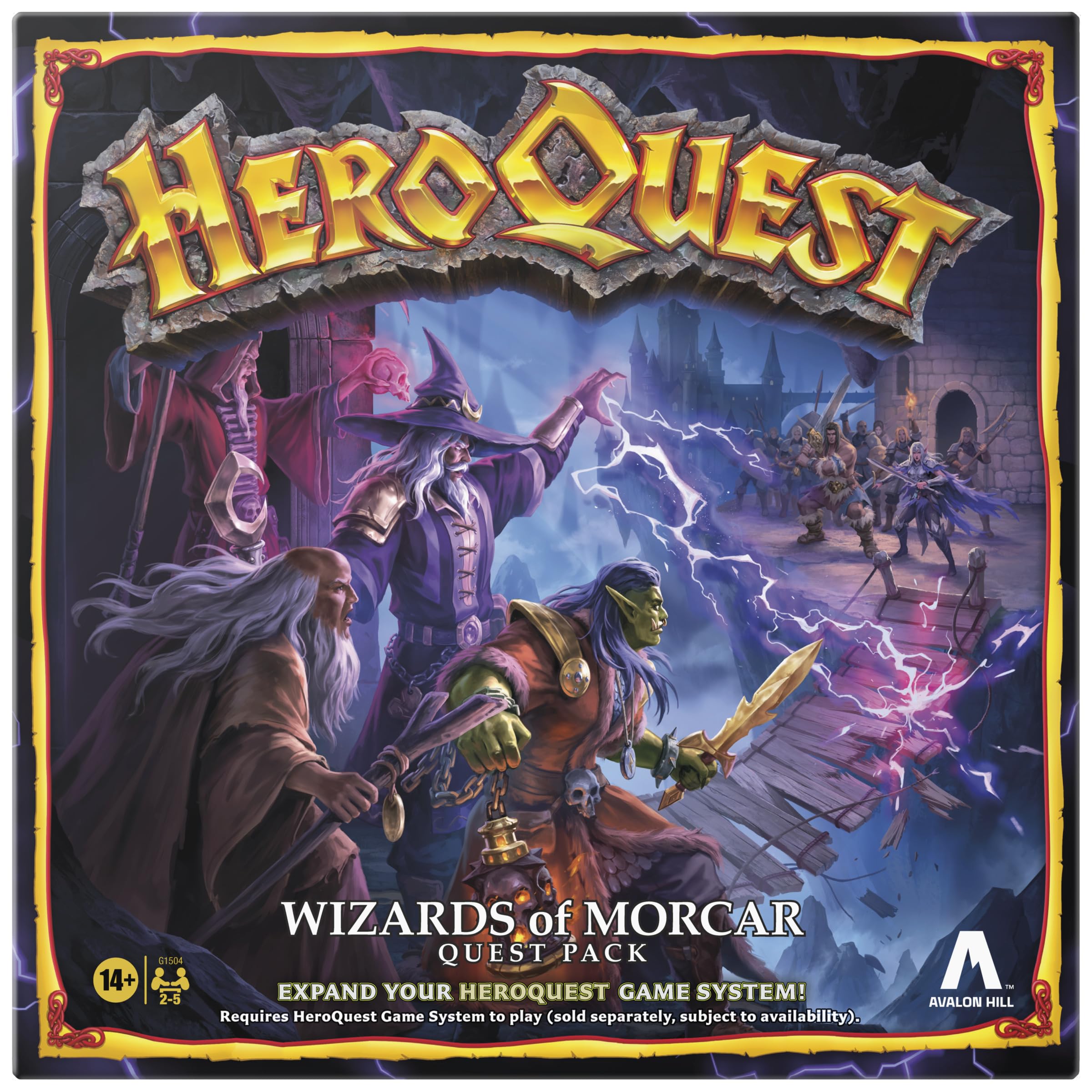 Avalon Hill HeroQuest Wizards of Morcar Quest Pack (Requires HeroQuest Game System) - English Version, Blue, Red, Black