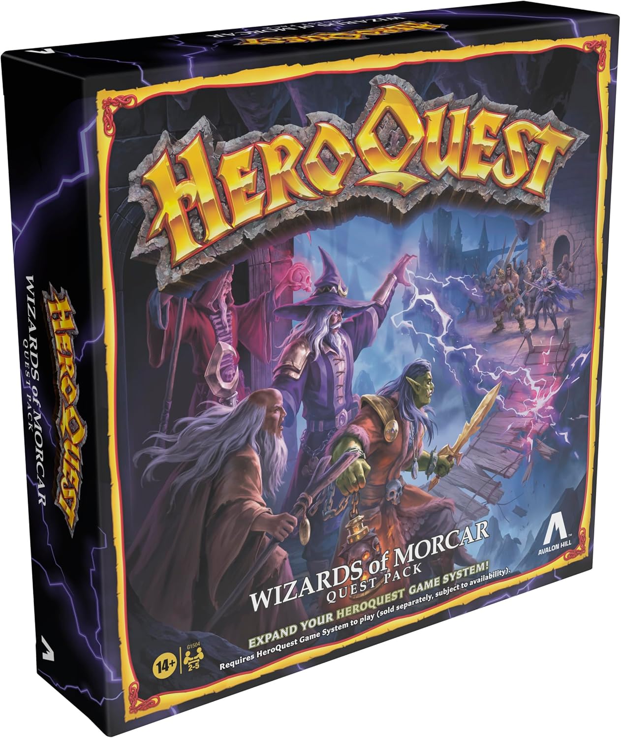 Avalon Hill HeroQuest Wizards of Morcar Quest Pack (Requires HeroQuest Game System) - English Version, Blue, Red, Black