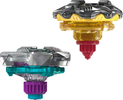 Beyblade X Calibur Samurai 6-70M BX & Obsidian Shell 3-85S BX Takara Tomy Dual Pack Set with 2 Right-Spinning Tops, Battling Tops Game Toys, Ages 8+