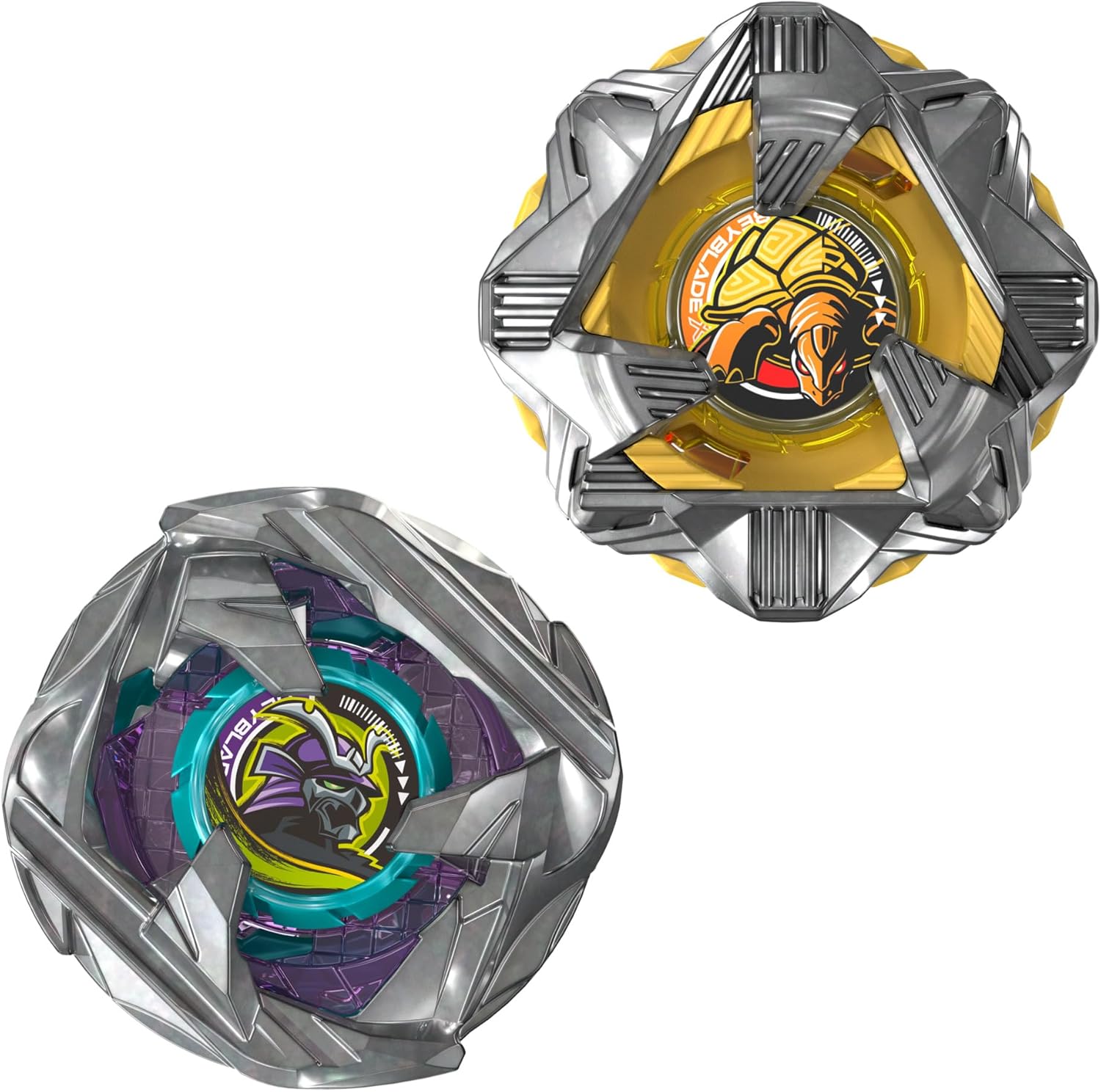 Beyblade X Calibur Samurai 6-70M BX & Obsidian Shell 3-85S BX Takara Tomy Dual Pack Set with 2 Right-Spinning Tops, Battling Tops Game Toys, Ages 8+