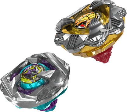 Beyblade X Calibur Samurai 6-70M BX & Obsidian Shell 3-85S BX Takara Tomy Dual Pack Set with 2 Right-Spinning Tops, Battling Tops Game Toys, Ages 8+
