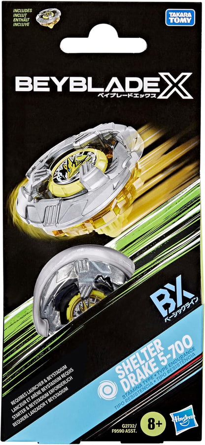 Beyblade X Shelter Drake 5-70O Booster Pack Set with Takara Tomy Stamina Type Top, Battling Tops Game Toys, Ages 8+