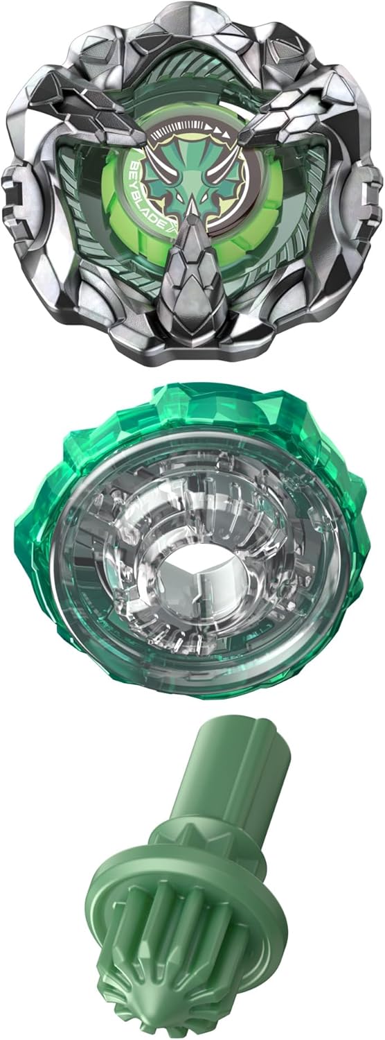 Beyblade X Ridge Triceratops 9-80GN Booster Pack Set with Takara Tomy Defense Type Top, Battling Tops Game Toys, Ages 8+