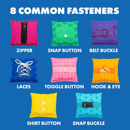 Learning Resources Dressing Skills Bean Bags, Montessori Spielzeug ab 3 Jahren, Feinmotorik Lernhilfe