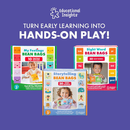 Learning Resources Dressing Skills Bean Bags, Montessori Spielzeug ab 3 Jahren, Feinmotorik Lernhilfe