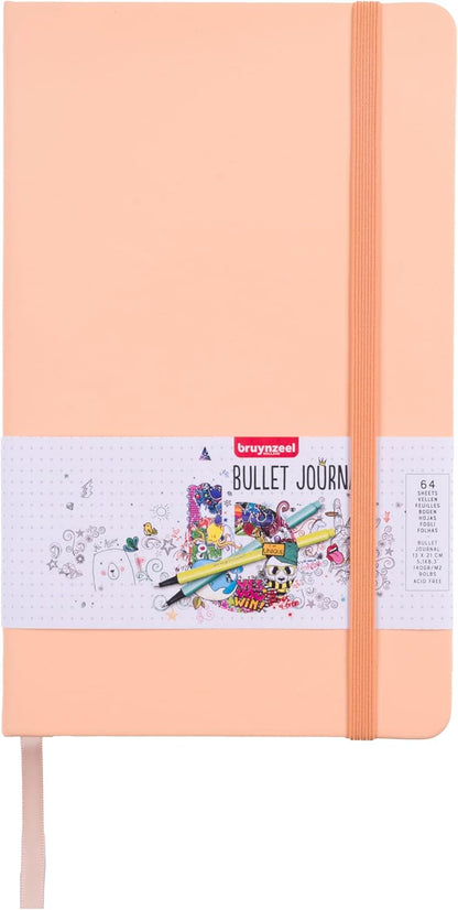 Bruynzeel - Bruynzeel Bullet Journal Perzik 13c21cm 140 G/M 64 Vellen