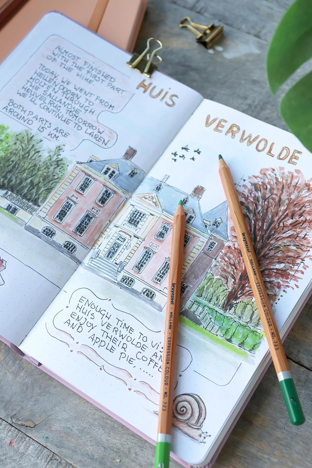 Bruynzeel - Bruynzeel Bullet Journal Perzik 13c21cm 140 G/M 64 Vellen