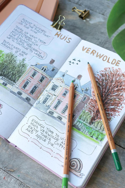 Bruynzeel - Bruynzeel Bullet Journal Perzik 13c21cm 140 G/M 64 Vellen