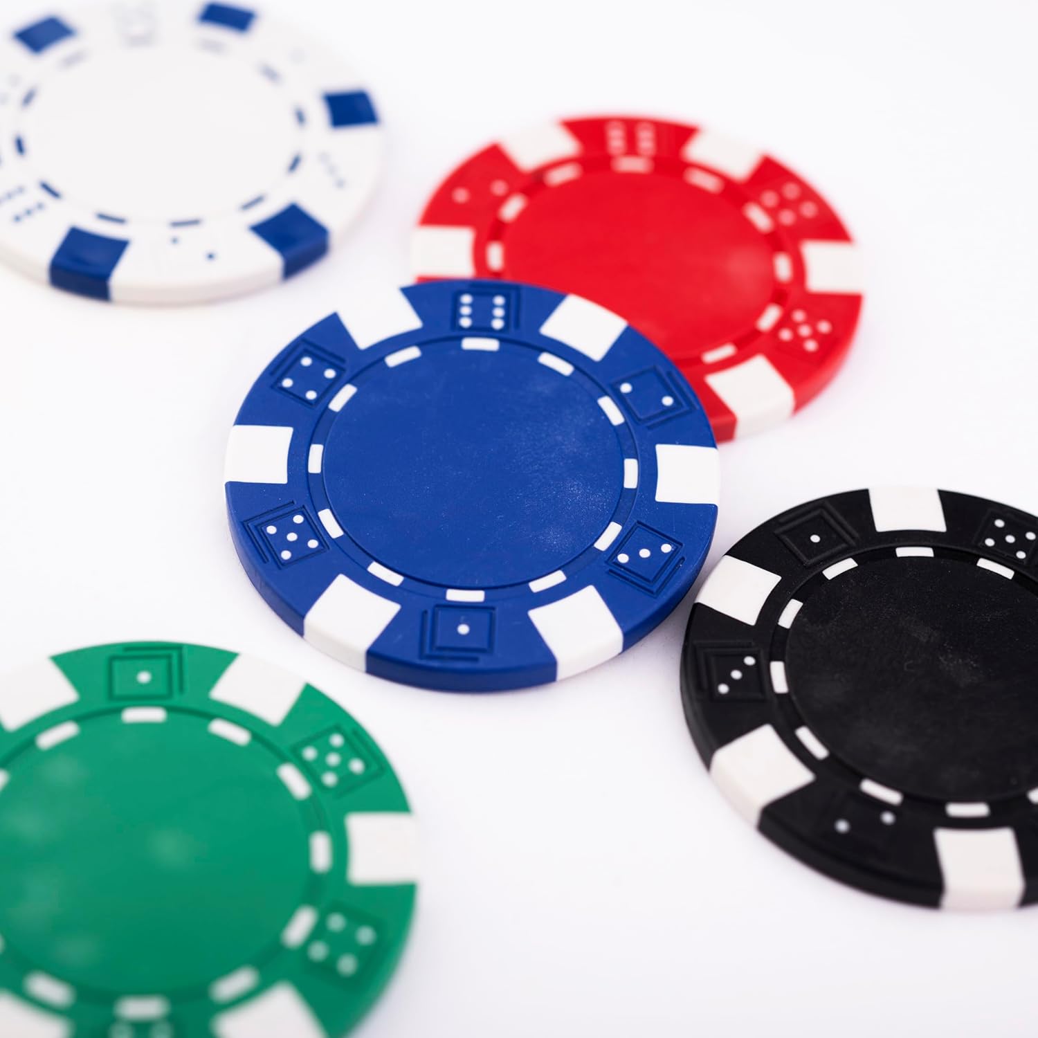 Pokerset in Zilveren Koffer - 500 chips 115gr.