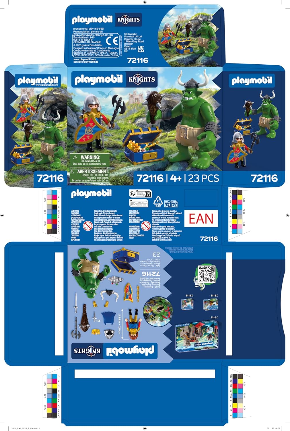 Playmobil – Troll With Lion Knight Treasure (72116)