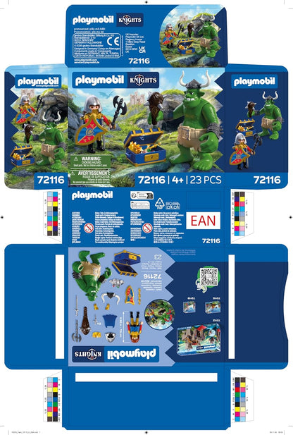 Playmobil – Troll With Lion Knight Treasure (72116)