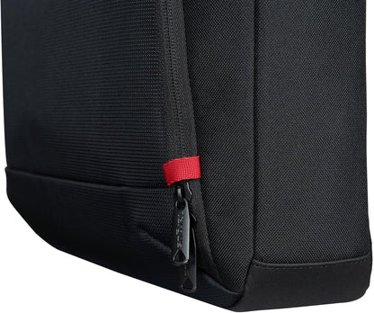 Targus 13–14 Inch Classic EcoSmart Laptop Briefcase – Slim Water-Resistant Laptop Bag with Padded Sleeve, Anti-Theft Zips, Shoulder Strap & Trolley Strap, Eco-Friendly Work Bag, Black (CN414GL
