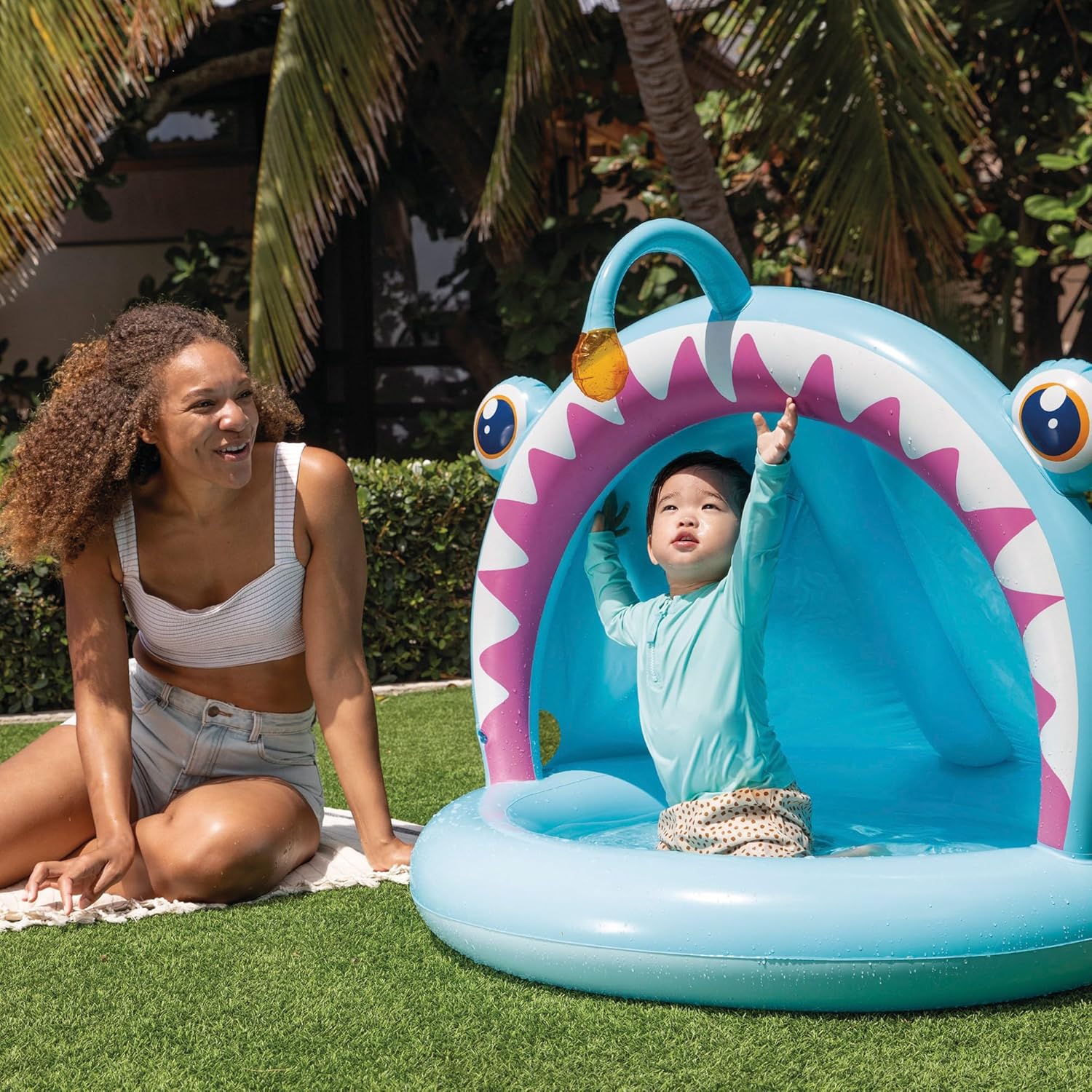 Intex - Angler Fish Baby Pool 127X102Cm Age 1-3 (58419)