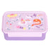 A Little Lovely Company - Bento Lunch Box: Princesses - Purple - 22 X 7 X 14.5 Cm