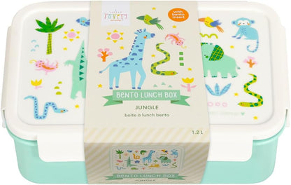 A Little Lovely Company - Bento Lunch Box - Jungle - 22 X 7 X 14.5 Cm