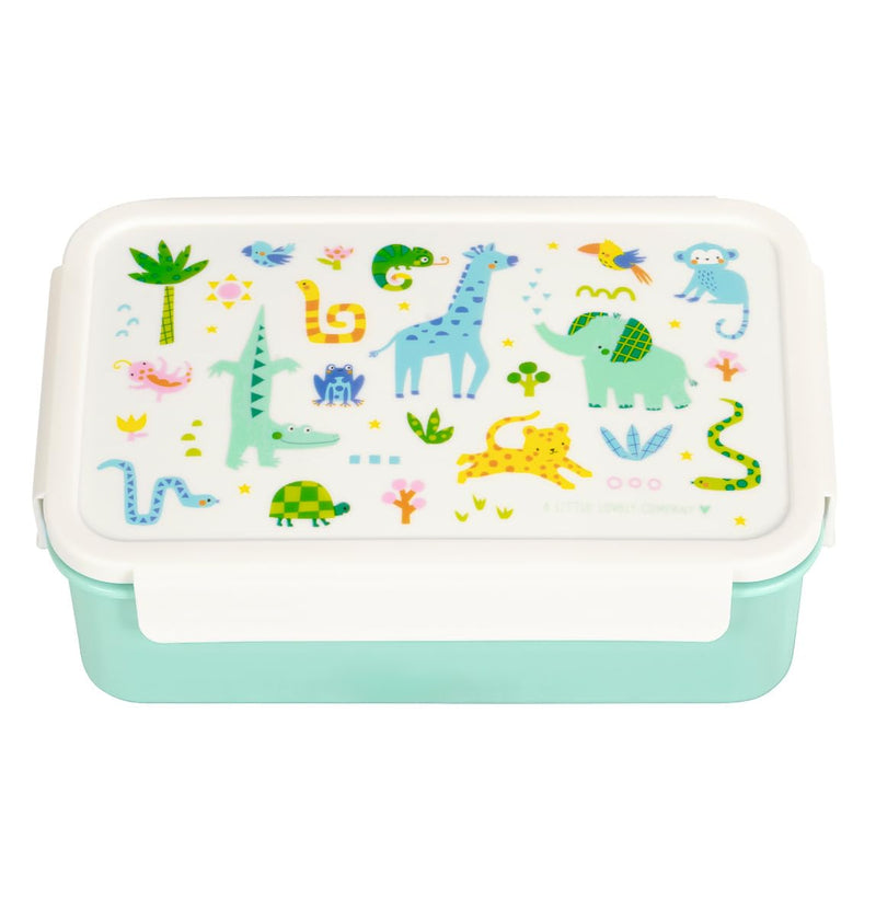 A Little Lovely Company - Bento Lunch Box - Jungle - 22 X 7 X 14.5 Cm