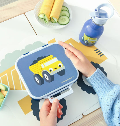 Drinkfles voor Kinderen, Roestvrij Staal, Lekvrij en Duurzaam, Ideaal voor Onderweg (Dump Truck