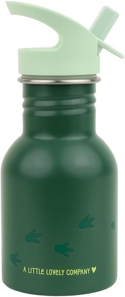 Drinkfles voor Kinderen, Roestvrij Staal, Lekvrij en Duurzaam, Ideaal voor Onderweg (Dinosaur