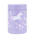 A Little Lovely Company - Insulated Stainless Steel Food Jar - Unicorn Dreams - 8 X 12 X 8 Cm