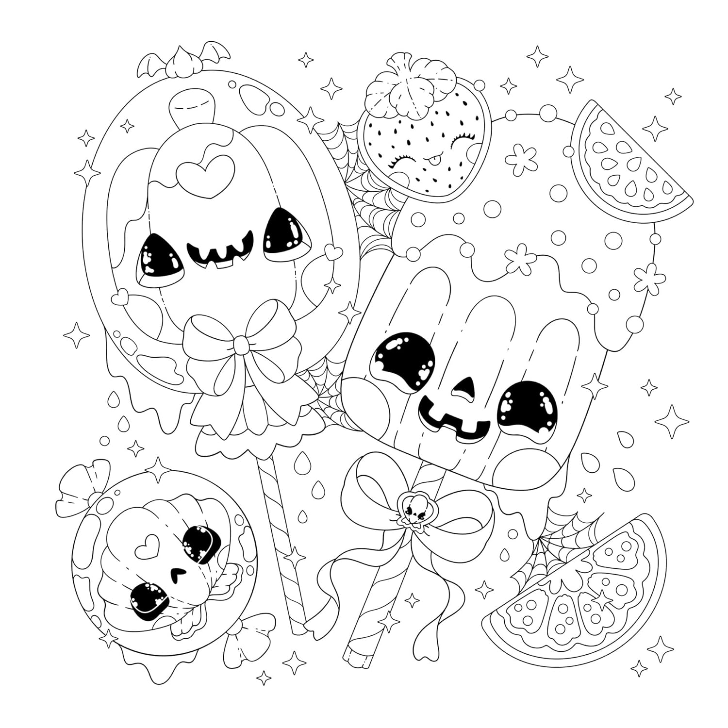 Manga Sparkle: Summerween: A Creepy Anime & Manga Style Coloring Book
