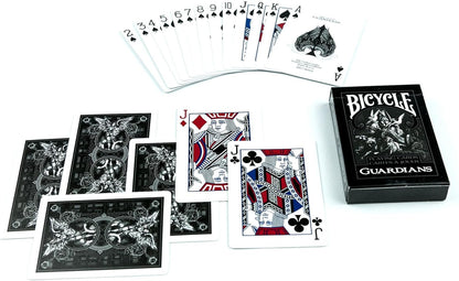 Bicycle Guardians Playing Cards - 1 Deck, Air Cushion Finish, Professional, Superb Handling & Durability, Great Gift For Card Collectors
