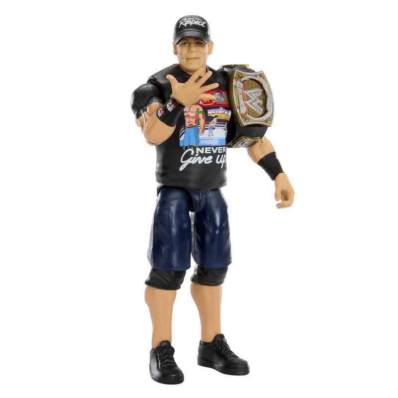 WWE John Cena Main Event Series Champions 2026 Action Figure with Title Belt, 6"