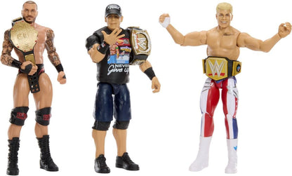 WWE John Cena Main Event Series Champions 2026 Action Figure with Title Belt, 6"