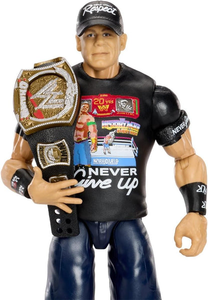 WWE John Cena Main Event Series Champions 2026 Action Figure with Title Belt, 6"