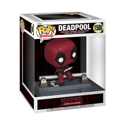 Funko POP! Deluxe: Deadpool - Deadpool on Bridge - Figura in vinile da collezione - Idea regalo - Prodotto ufficiale - Giocattoli per bambini e adulti - Modello di figura per collezionisti
