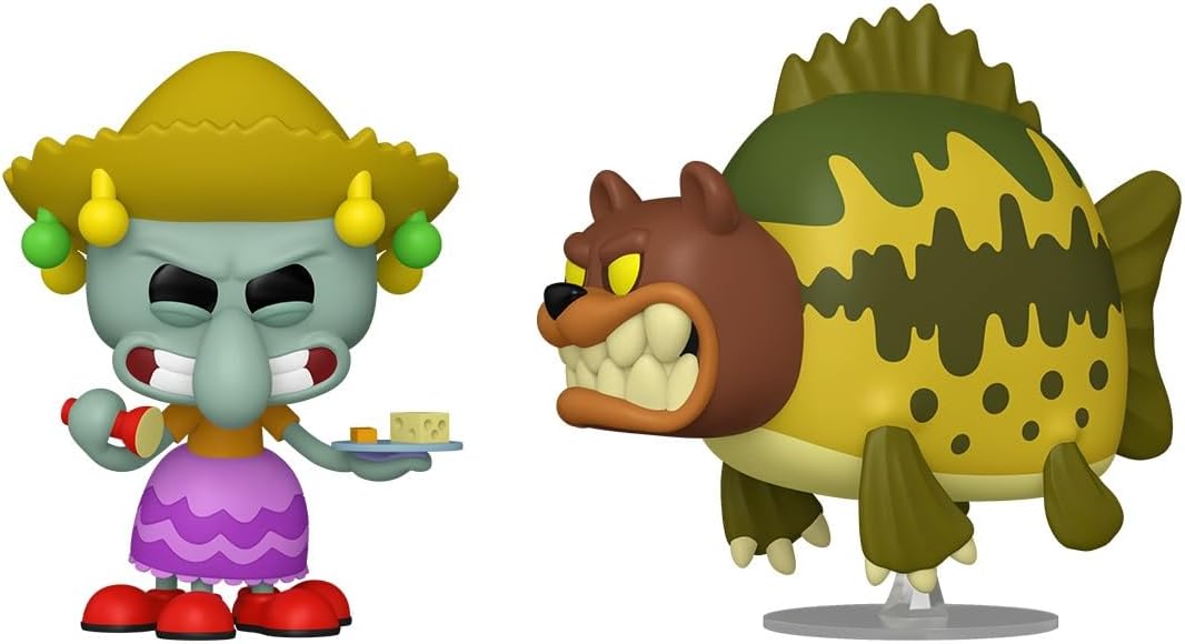 Funko POP! Animation: Spongebob Squarepants- Squidward & Sea Bear - 2 Pack - Collectable Vinyl Figure - Gift Idea - Official Merchandise - Toys For Kids & Adults - Model Figure for Collectors