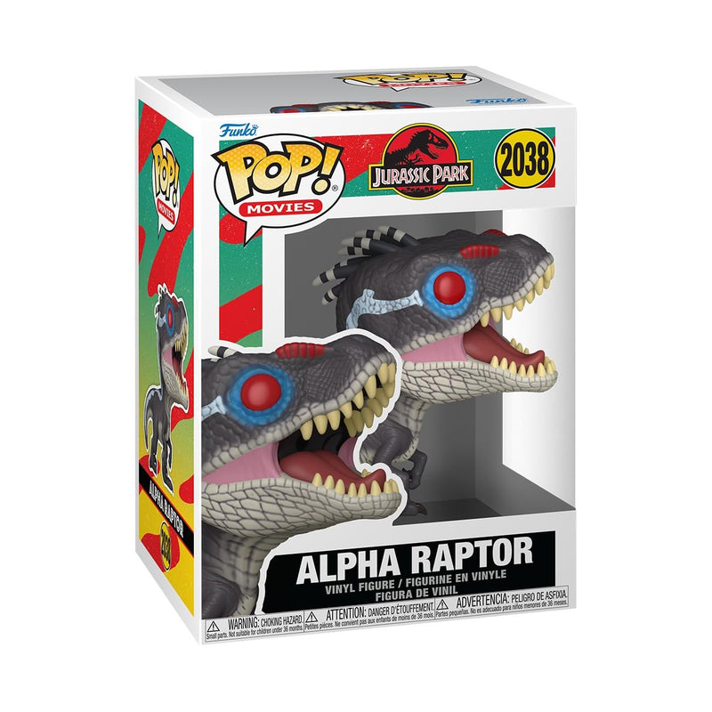 Funko POP! Movies: Jurassic Park - Alpha Raptor - Sammelbare Vinylfigur - Geschenkidee - Offizielles Merchandise - Spielzeug für Kinder & Erwachsene - Modellfigur für Sammler und zur Ausstellung