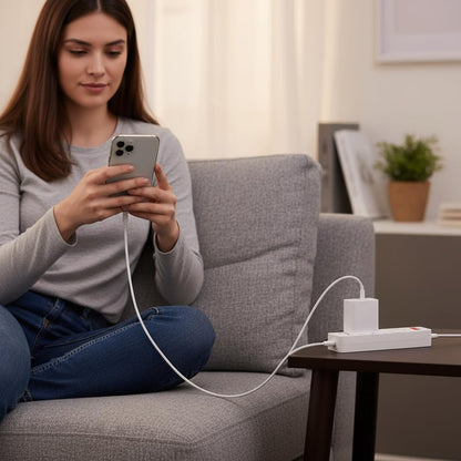 Zenso Lightening to USB C Cable, White, Durable, 1M Length, Smooth Cable for, Charge and Sync Compatible devices