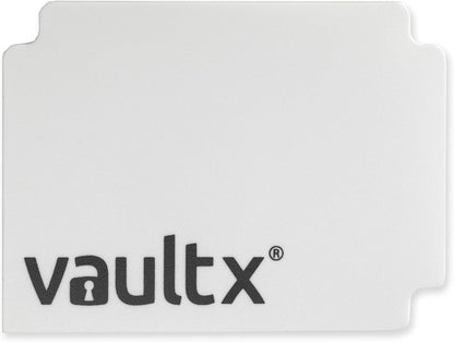 Vault X Large Standard Deck Box with 150 Black Sleeves, fits 100+ Sleeved Trading Cards (White)