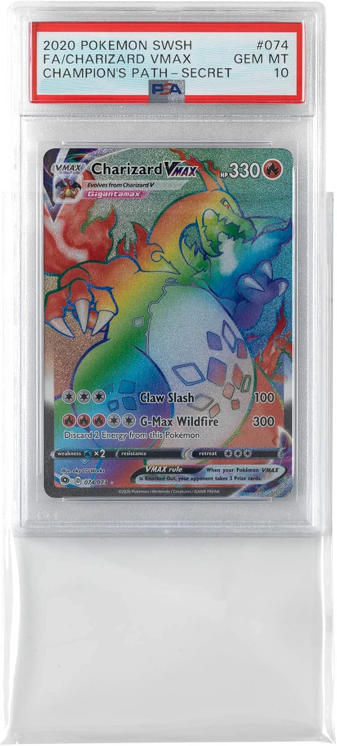 Vault X Exact Fit Slab Sleeves (100 Pack) for Graded Trading Cards for PSA, MGC, CGC, UGC, GG and Other Similar Sized Cases