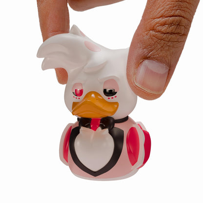 TUBBZ Mini: Hazbin Hotel – Angel Dust Cosplaying Gummiente Vinylfigur – Offizielle Sammelfigur für Fans von Hellaverse