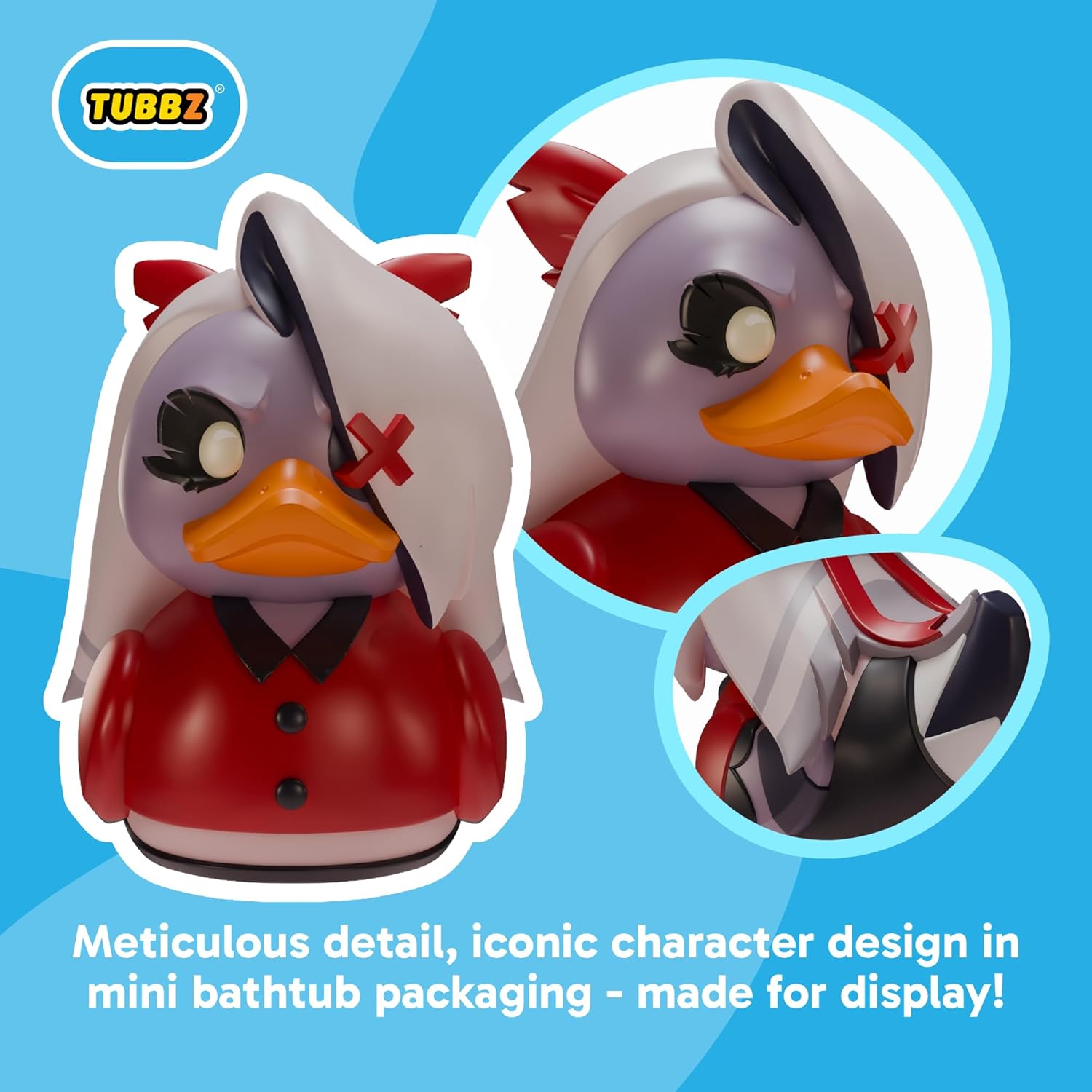 TUBBZ Mini: Hazbin Hotel – Vaggie Cosplaying Gummiente Vinylfigur – Offizielle Sammelfigur für Fans von Hellaverse