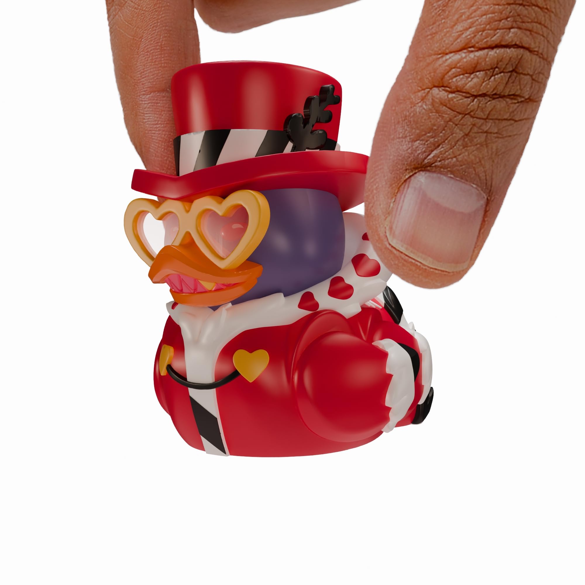 TUBBZ Mini: Hazbin Hotel – Valentino Cosplaying Gummiente Vinylfigur – Offizielle Sammelfigur für Fans von Hellaverse