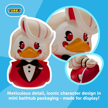 TUBBZ Mini: Hazbin Hotel – Charlie Morningstar Cosplaying Gummiente Vinylfigur – Offizielle Sammelfigur für Fans von Hellaverse